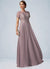 Vivienne A-Line Scoop Neck Floor-Length Chiffon Lace Mother of the Bride Dress With Beading Sequins 126P0014987