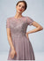 Vivienne A-Line Scoop Neck Floor-Length Chiffon Lace Mother of the Bride Dress With Beading Sequins 126P0014987