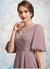 Ruby A-Line V-neck Floor-Length Chiffon Mother of the Bride Dress With Ruffle 126P0014992