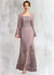 Lesley Trumpet/Mermaid Square Neckline Asymmetrical Chiffon Lace Mother of the Bride Dress 126P0015001