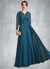 Imani A-Line V-neck Floor-Length Chiffon Lace Mother of the Bride Dress With Beading Sequins 126P0015004