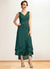 Cali A-Line V-neck Asymmetrical Chiffon Mother of the Bride Dress With Beading Sequins Cascading Ruffles 126P0015005