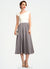 Naomi A-Line V-neck Tea-Length Chiffon Mother of the Bride Dress With Ruffle Beading Sequins 126P0015016