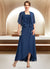 Guadalupe A-Line Square Neckline Asymmetrical Chiffon Lace Mother of the Bride Dress 126P0015034