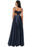 Karina A-line Straight Floor-Length Satin Prom Dresses With Bow P0022195