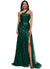 Corinne Trumpet/Mermaid One Shoulder Sweep Train Sequin Prom Dresses With Sequins P0022226