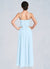 Alanna A-Line Ruched Chiffon Asymmetrical Junior Bridesmaid Dress Sky Blue COAP0022848
