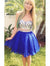 Strapless Sweetheart Two Pieces Chloe Chiffon A Line Homecoming Dresses Pleated Backless