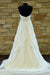 Sweetheart Strapless Court Train A Line Backless Ruffles Wedding Dresses