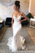 Spaghetti Straps V Neck Mermaid Wedding Dresses Lace Bridal Gown